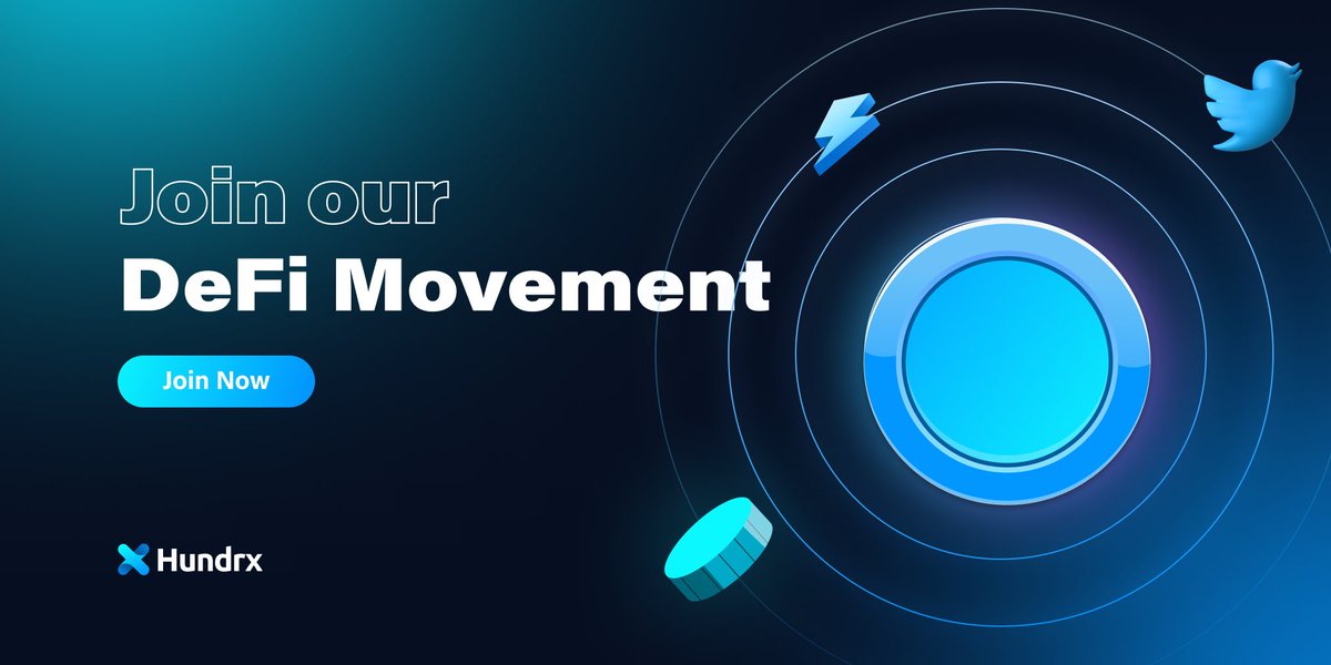 hundrx's tweet photo. Join the #DeFi movement on Twitter with #Hundrx! Our educational resources and #DeFi products make it easy for anyone to earn passive income and engage with their favorite influencers.🤝

#PassiveIncome #Crypto #cryptocurrency #DOGE #Bitcoin https://t.co/9C91uQ1ez3