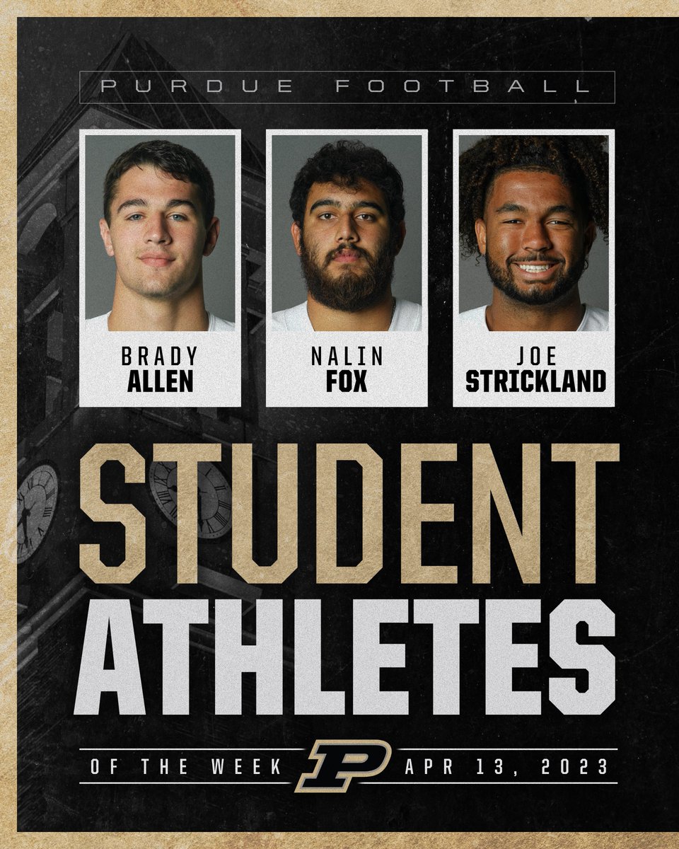 BoilerFootball's tweet photo. 👏 QB, OL, DE represent this week!

@bcallen18 
@nalinfox 
@J3stripe https://t.co/BxWIQsGwdH
