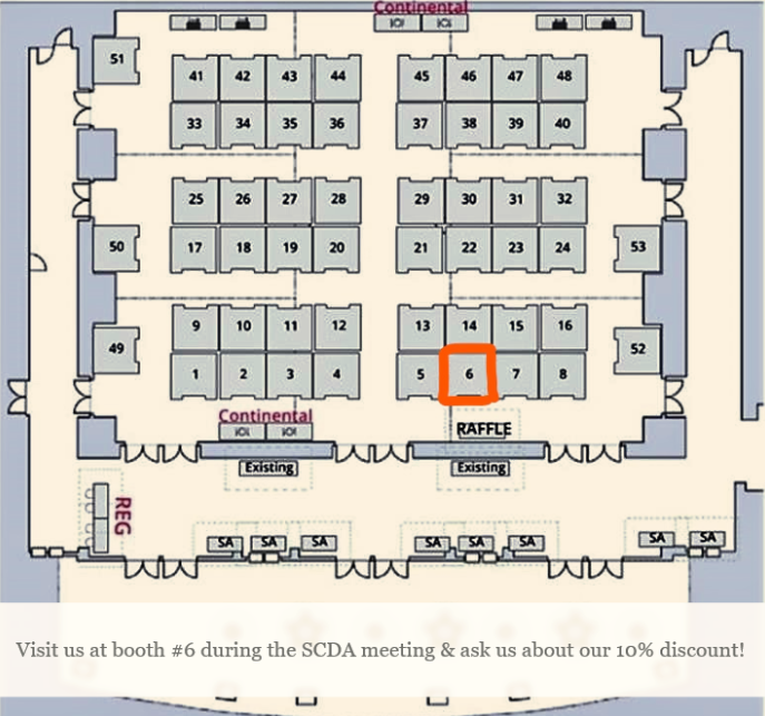 We're exhibiting at the <a href="/SCDentalAssoc/">SCDA</a> annual session in 2 weeks. 
If you're attending, visit us at booth 6 to see if your practice qualifies for a 10% discount on our services! 
bit.ly/400rTdJ