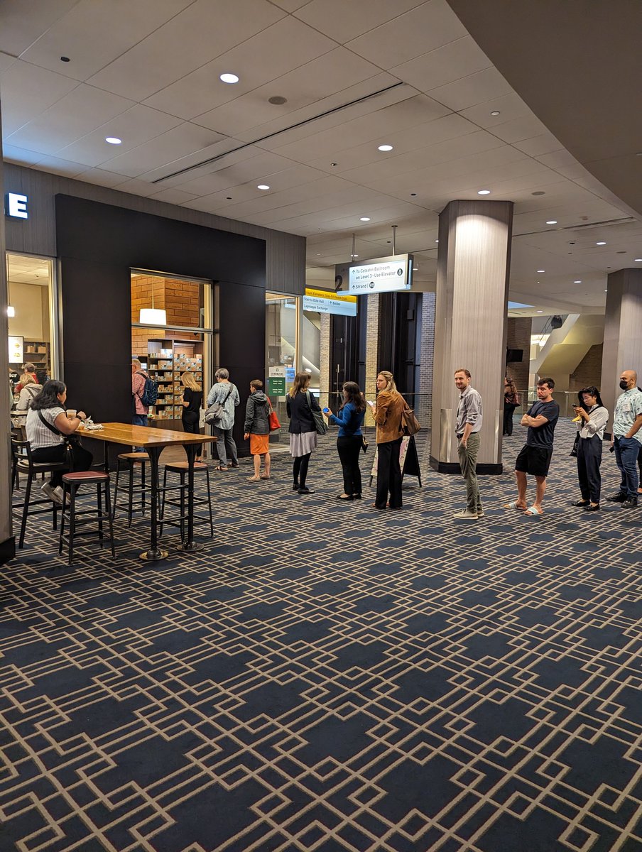 How it started.            How it's going. 

#PAA2023 #coffee