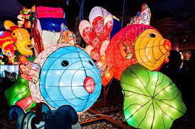 Join the fun at the annual Lantern Parade in #sandysprings this Sat., April 15, 2023. Hundreds of folks will "Take it to the River" carrying lanterns they created themselves. Details at citysprings.com/lantern.