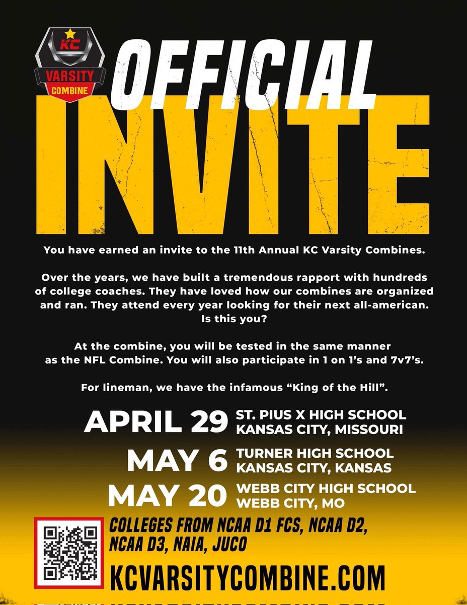 StuckelJaedyn's tweet photo. Thank you for the invite!! @Varsitycombine1 https://t.co/6yyDUobSKt