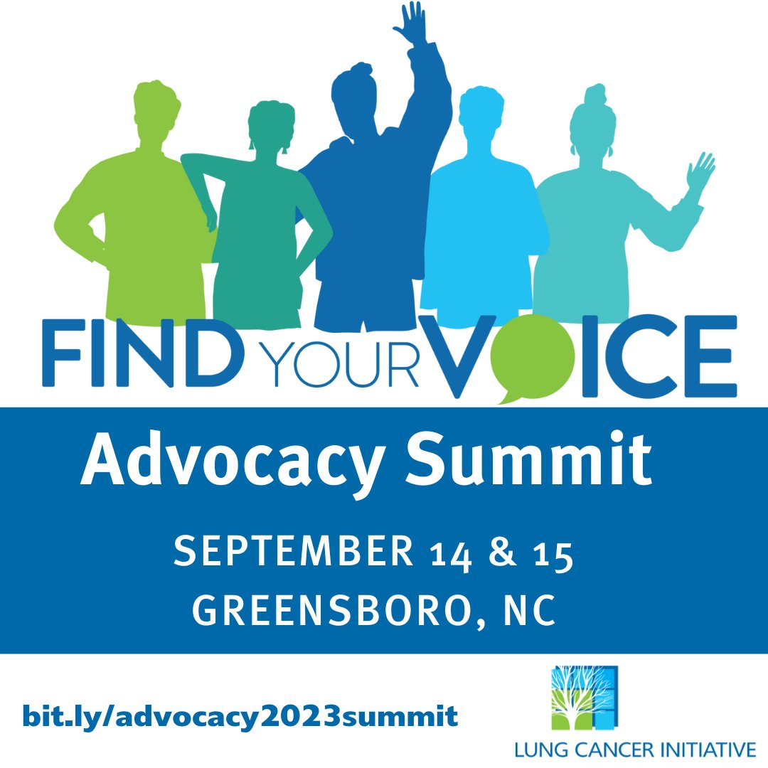 Join us for our Advocacy Summit. Whether you have been diagnosed with lung cancer, are a caregiver, or want to help change the statistics, we want to help you find your voice to advocate.

To register, visit: bit.ly/advocacy2023su…

#advocacysummit #findyourvoice #nclungcancer