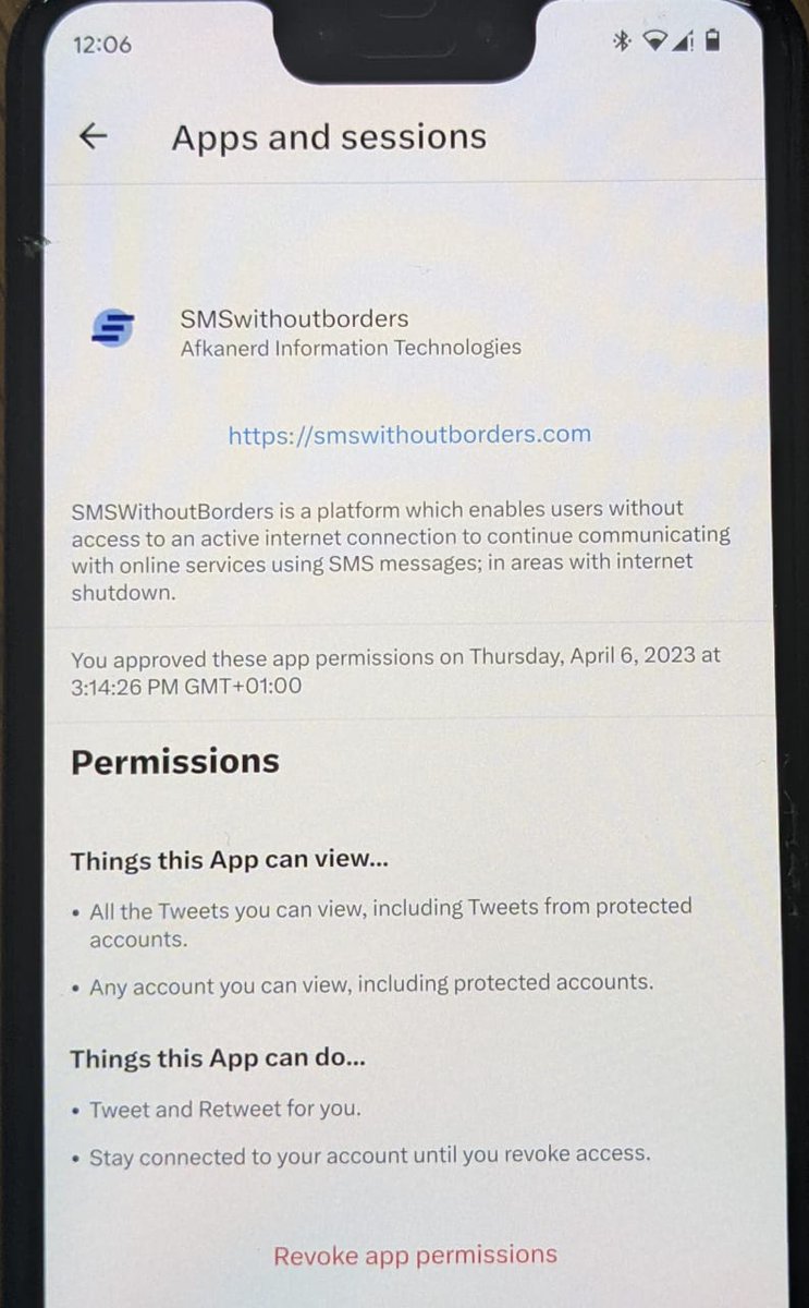 SwobOutreach's tweet photo. Due to changes in Twitter API, please users will need to update their tokens. Here are the steps  to do so:

Go to https://t.co/8LFkjJtr82 -> Settings and Privacy -> Security and account access-> App and sessions -> Connected apps -> Click on SWOB -> Revoke app permission https://t.co/Nz4Un0v5LD