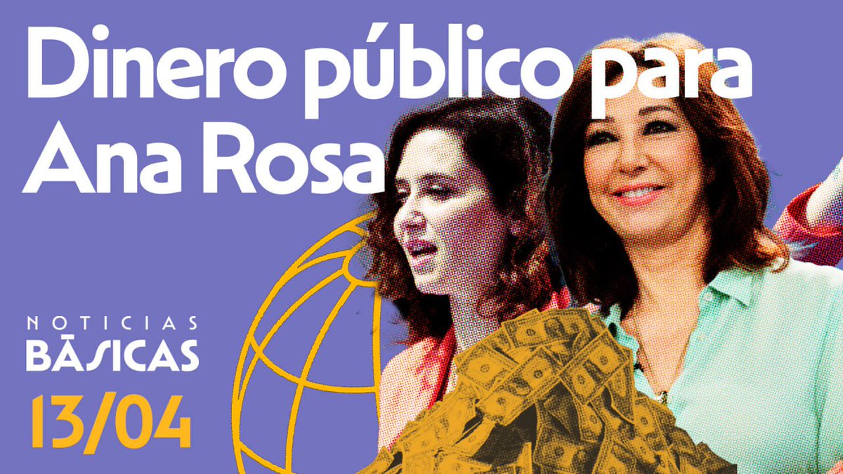PabloIglesias's tweet photo. Hoy en Noticias Básicas: las derechas contra Doñana, la maniobra antipatriota de Ferrovial, el aniversario de la entrega de Assange y los negocios de nuestra amiga Ana Rosa 

🟥 YOUTUBE
https://t.co/jYHv6hy9WV

🎙iVOOX
https://t.co/xcAvXQ6p5e

🟢SPOTIFY
https://t.co/KuqETYFQPo https://t.co/urf5apDEgD