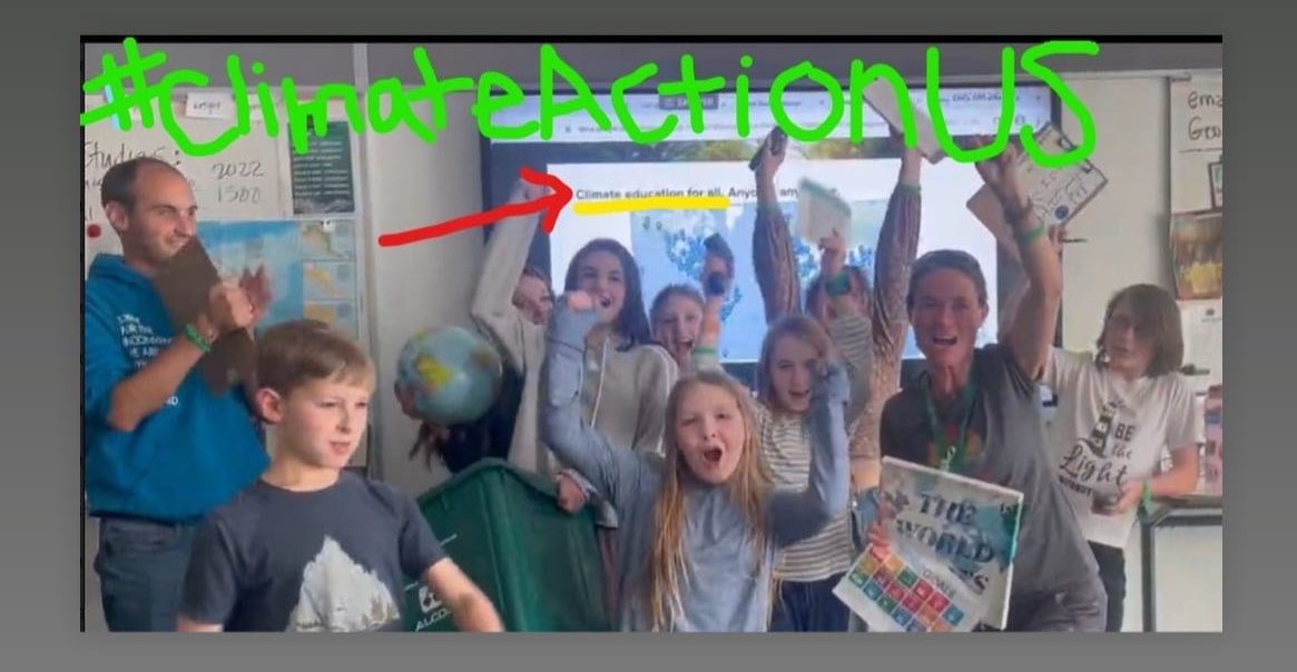 JuliaFliss's tweet photo. @digcitinstitute @JenWilliamsEdu @TakeActionEdu Will it be recorded? I’m teaching then and KNOW our Green Team will want to watch and celebrate at our meeting after school today!! 🗺️💚🦋 #GoalsProject #ClimateAction #TeachSDGs #ClimateActionUS https://t.co/8mSWba1Z0c
