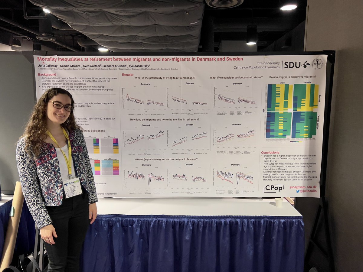 Julia Callaway (@juliacalla) on Twitter photo Presenting my poster on mortality inequalities in retirement now at #PAA2023 joint work with <a href="/CosmoStrozza/">Cosmo Strozza</a> @DrefahlSven <a href="/EleonoraMussino/">Eleonora Mussino</a> <a href="/ikashnitsky/">Ilya Kashnitsky — bsky @ikashnitsky.phd</a> Presenting my poster on mortality inequalities in retirement now at #PAA2023 joint work with <a href="/CosmoStrozza/">Cosmo Strozza</a> @DrefahlSven <a href="/EleonoraMussino/">Eleonora Mussino</a> <a href="/ikashnitsky/">Ilya Kashnitsky — bsky @ikashnitsky.phd</a>