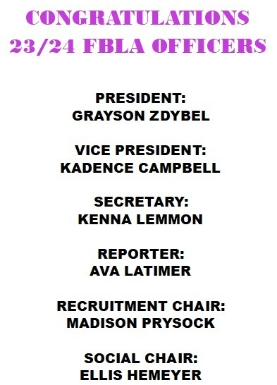 SlaterSchools's tweet photo. Congratulations 23/24 FBLA officers!! https://t.co/OdZkQkmlQi