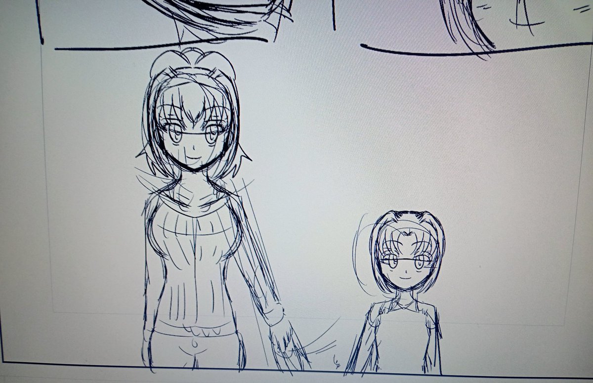 新作おねショタ漫画描いてる 