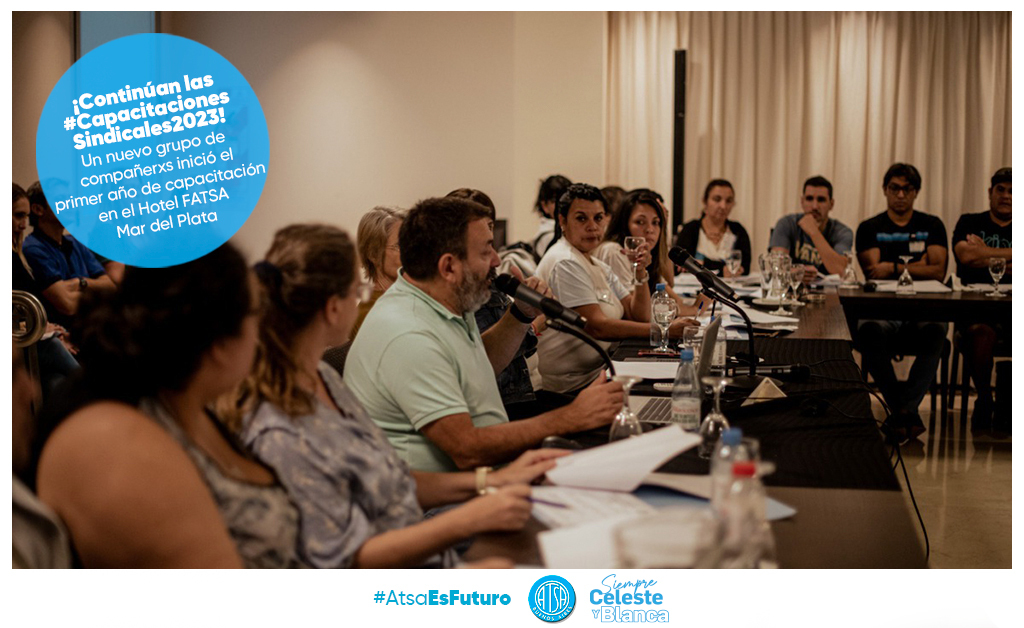 AtsaBsAs's tweet photo. 🔵 Esta semana continúan las  #CapacitacionesSindicales2023 en el hotel FATSA Mar del Plata.

Un nuevo grupo de delegadxs inicia este recorrido de formación, comprometidxs en continuar creciendo y aprendiendo para defender a sus compañerxs 💪

#ATSABsAs #Sanidad https://t.co/Au3az0NHO8