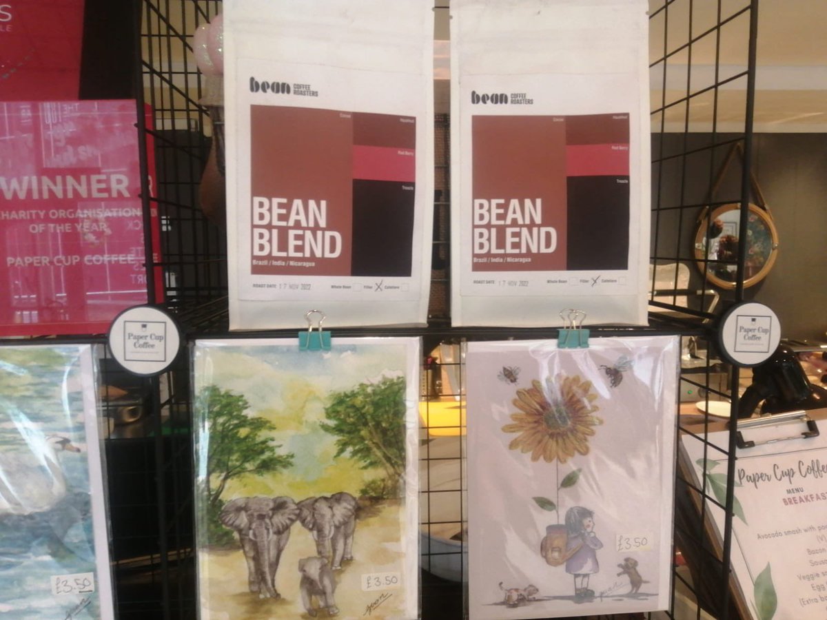 PCPCoffee's tweet photo. We are now stocking greeting cards from .@homelessmade - designed by people experiencing homelessness, as well as bags of coffee from our fab supplier @beancoffeeUK https://t.co/CTXsCXD3uL