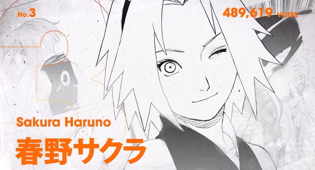 ZiskBL's tweet photo. @NARUTO_kousiki Ik kishimoto's favorite is Sakura😎 Most popular female of Naruto👑💕 https://t.co/zE2MBrTy5H