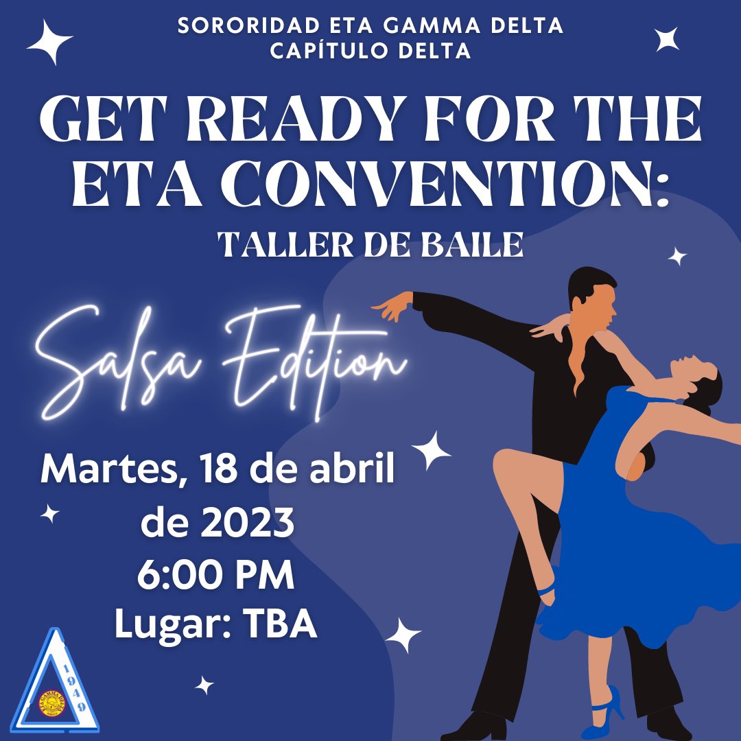 etagammadelta1's tweet photo. El Capítulo Delta les invita a participar de sus actividades del mes de abril. 💫

Get Ready For The Eta Convention 💃

The Decades Cocktail 🪩🎭🎲

Recogido de Donaciones 📦💞

¡Los esperamos y contamos con su apoyo!💛💜 https://t.co/n5VZuMY0ry