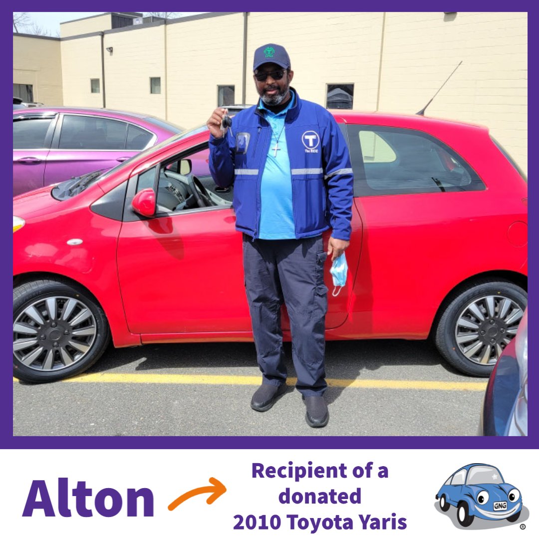 GoodNewsGarage's tweet photo. Alton Barnes of Arlington, MA was recently awarded a 2010 Toyota Yaris.

“Words cannot express my appreciation for your generosity and how it will affect my life,” Barnes said upon receiving the keys to his new car. “I will pay it forward and help someone else in need.” #Boston https://t.co/91sEg2TDUs