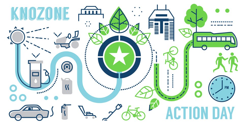 SustainIndy's tweet photo. (1/4) TODAY, Thurs, April 13 has been declared a #KnozoneActionDay due to unhealthy levels of ground-level ozone. 🚨 The first of 2023.

This is UNRELATED to the plastics facilities fire in Richmond, IN. So far, fine particulate matter levels in Central Indiana are not elevated. https://t.co/b9shyO4s87
