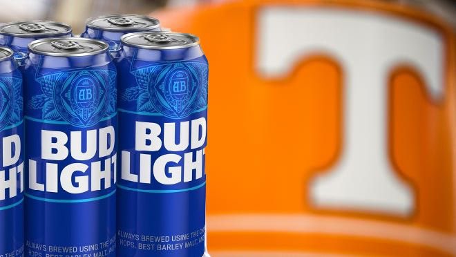 RGW_News's tweet photo. The Univ. of Tennessee announces today that going forward, they will eliminate sales of any Anheuser-Busch products to keep up with their stance on inclusion &amp; diversity.

Starting next week, the sale of Bud Light &amp; Michelob will not be available at any Tennessee sporting event. https://t.co/Qkikiq6AJM