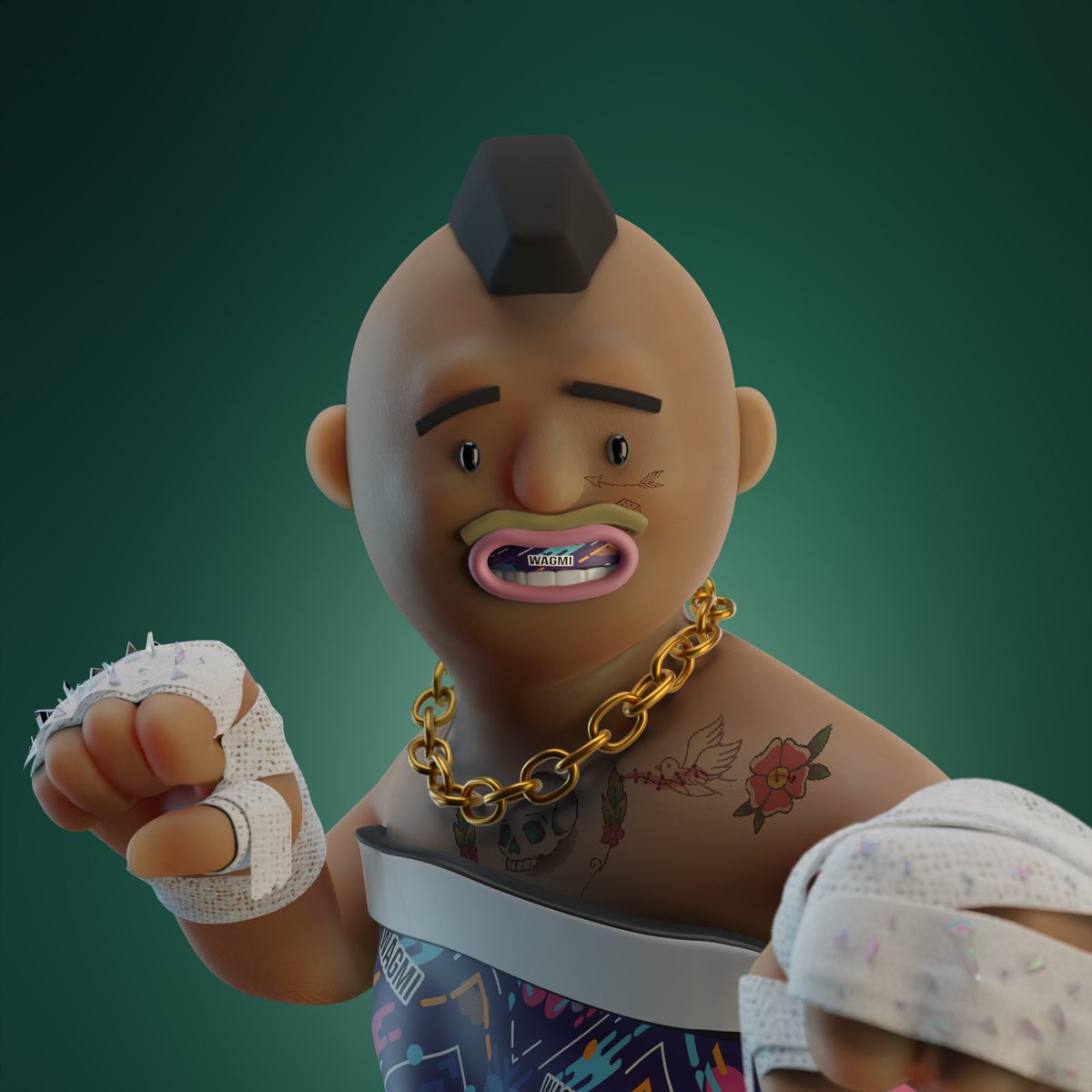 Qooblix's tweet photo. Happy Thursday friends! I wanna show off my most recent pickup &amp; FIRST SolDen fighter! Big Thanks to @TheSolDenNFTs &amp; @Pusstolio for the awesome nft and hard work put in. #TheSolDen #nft #x #sol https://t.co/c1ZDcAFRzv