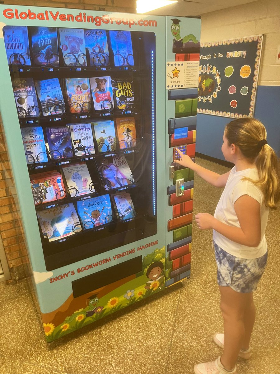 ConnorCougars's tweet photo. Congratulations to Mairead from Mrs. Biondiโs class! She earned 10 character points and earned a coin for the book vending machine!! #RPCREADS ๐พ๐#ConnorCougarsCare @rpccougarspta https://t.co/2VIVH8XfS4