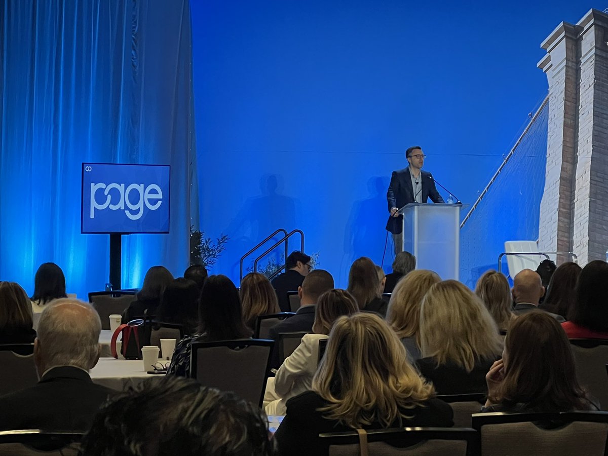 awpagesociety's tweet photo. .@nytimes columnist @ezraklein returns to #PageSpring to share his thoughts on the nature of global influence https://t.co/HWwAMmS04y