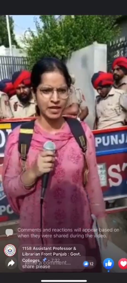 1158APFront5aab's tweet photo. .#Justice_For_1158
I am #SharanpreetKaur (75% Visually Impaired) This #1158recruitment came out after 25 years, my name was on the merit list of candidates.
On 03/12/2021, I received my appointment letter. Standing in solidarity with my colleagues who are still fighting.#Save1158 https://t.co/4illDhswK9