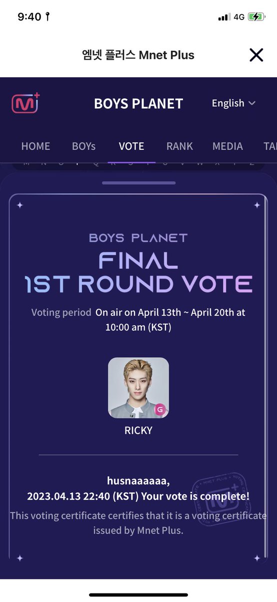 kyubiuuu's tweet photo. VOTE FOR RICKY EVERYONEEEE !!! #RICKY  #BOYSPLANET https://t.co/AWgPrSnV9s
