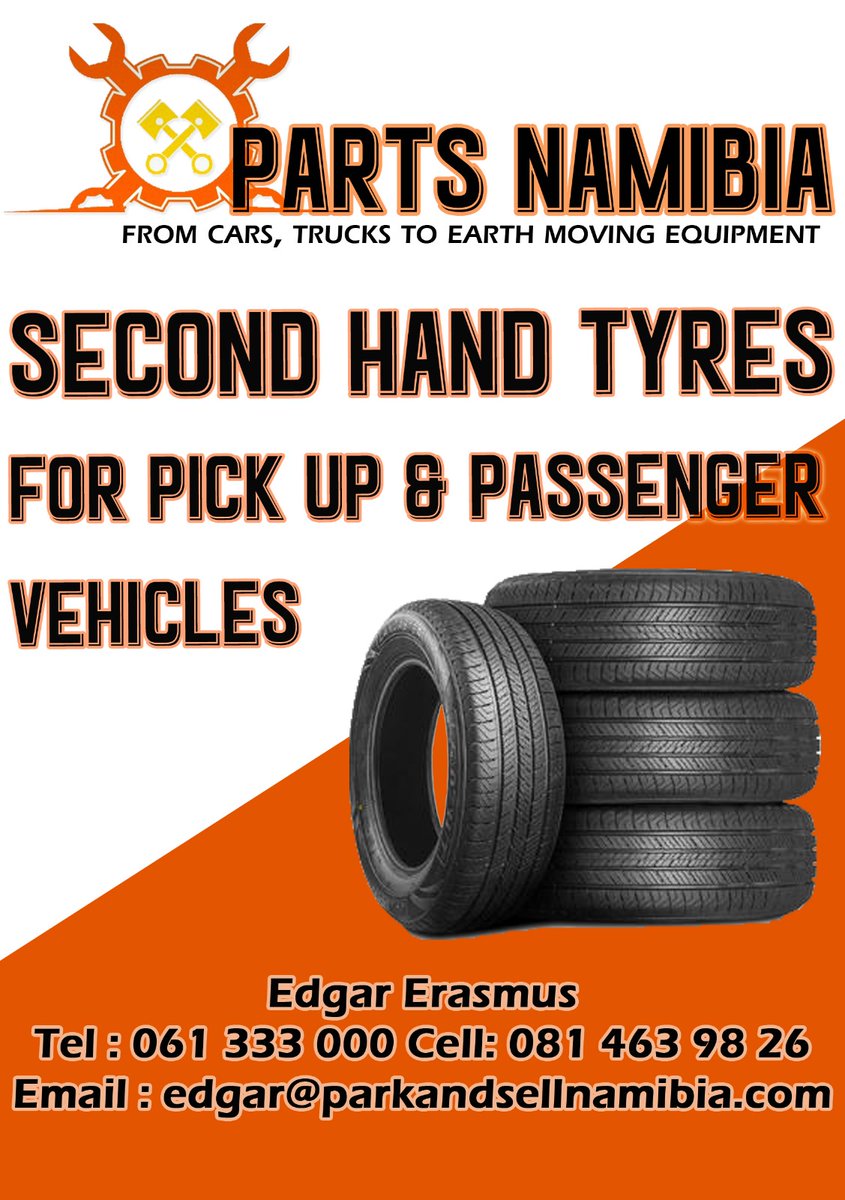 For all, your used Tyres needs.

Contact Edgar at 081 463 9826

#usedtires #windhoek #Brakwater #tireshop