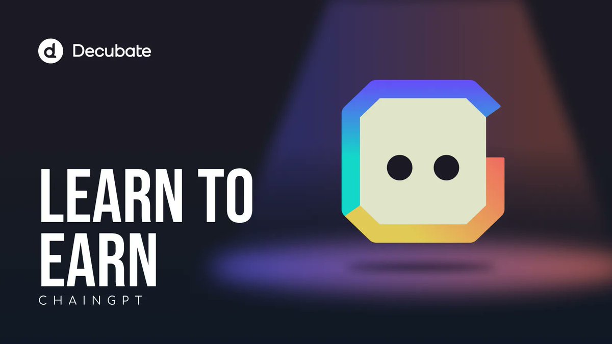 decubate's tweet photo. ChainGPT Learn to Earn (L2E) 📣 OPEN NOW❗️

If you missed the highly successful @Chain_GPT crowdfunding events, this is your chance to earn some extra $CGPT tokens! 🔥

Participate >> 🧵 https://t.co/2lraJPSeN9