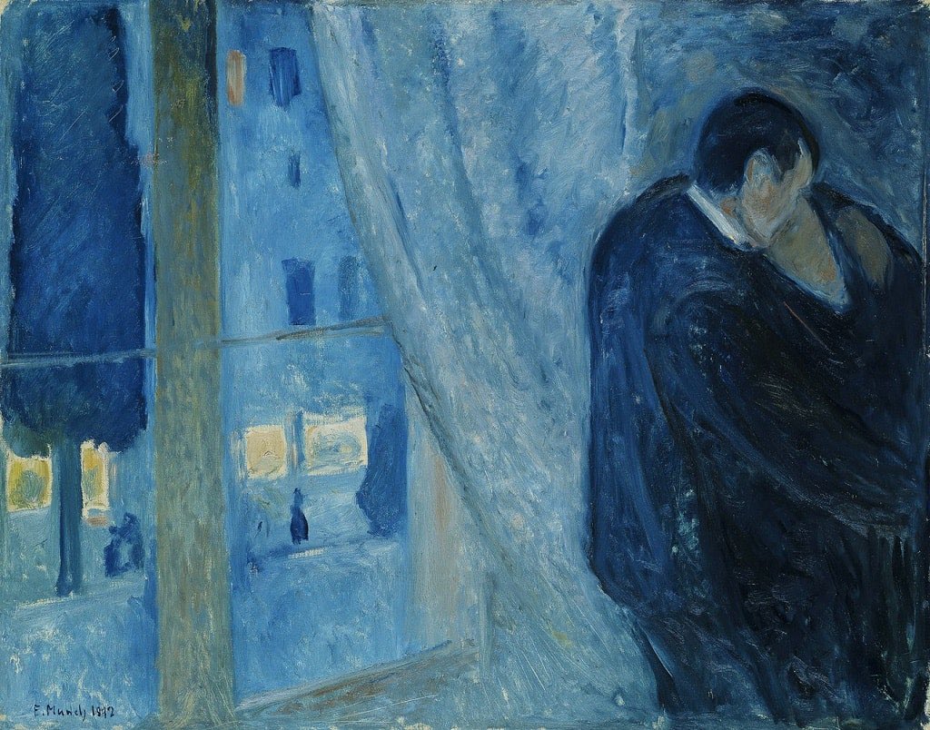 Saziatevi di baci. 
 #giornatainternazionaledelbacio

(Edvard Munch, Il bacio con la finestra, 1892)