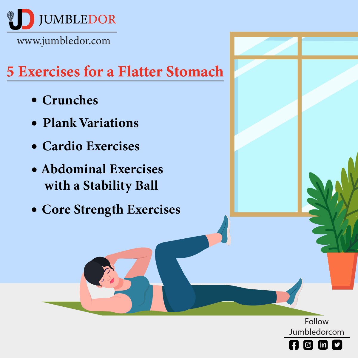 jumbledorcom's tweet photo. 5 Exercises for a flatter stomach https://t.co/H59xXrNhyQ
Read more on https://t.co/TXyVZ2NsMY 
.
.
.
#healthcare #healthylifestyle #HealthyLiving #bellyfat #stomach #fitness #FitnessGoals #FitnessInspiration #FitnessMotivation #fitnessjourney https://t.co/wpUH01DLrl