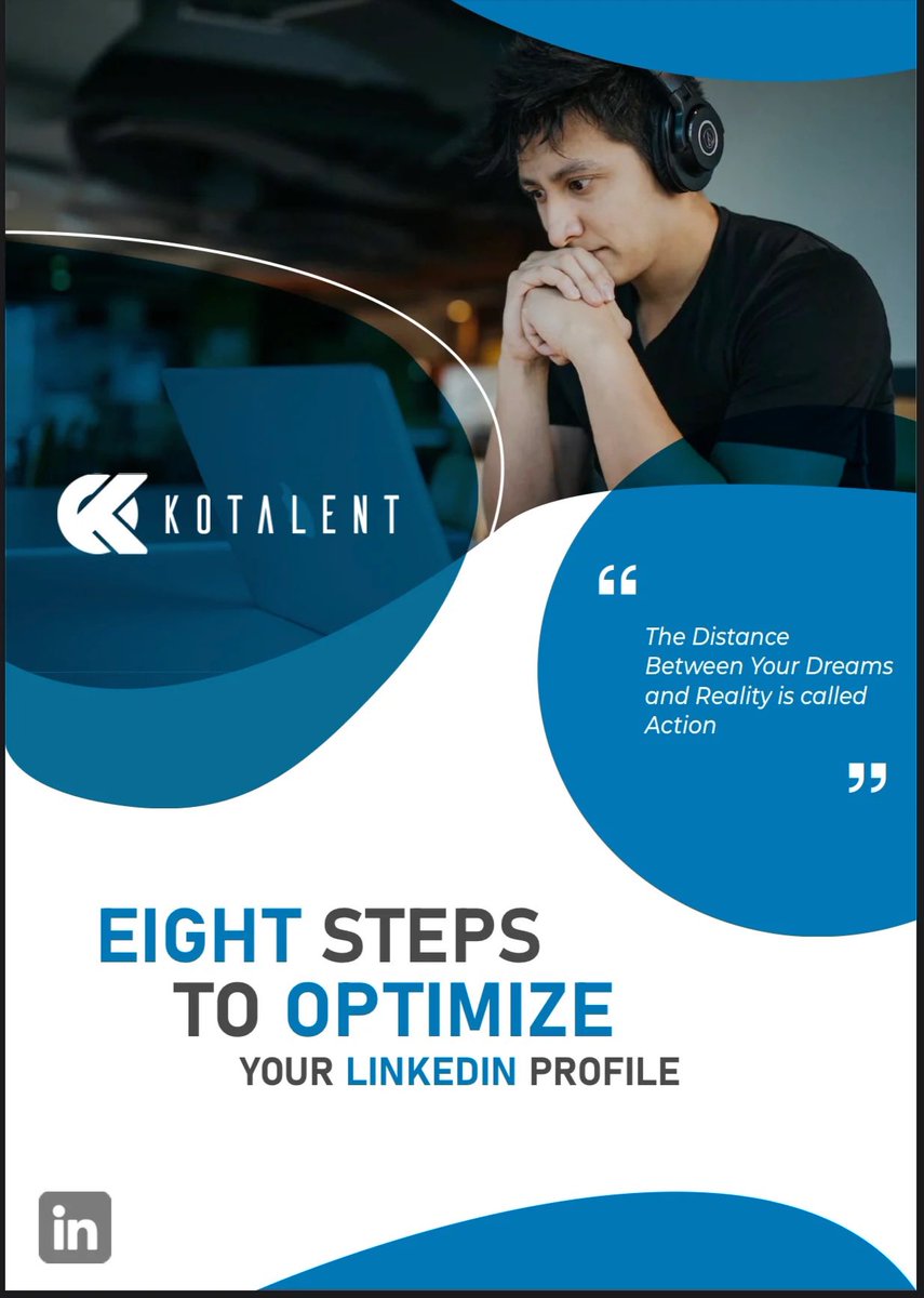 Ko_Talent's tweet image. If your interested in a 32 page ebook on how to optimize your #LinkedIn profile DM me. I would like to send a few of these out! 

#ebook #linkedprofile #jobsearch
