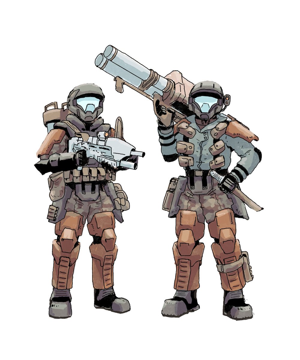 TheCountofS's tweet photo. ODST Sketches from earlier this year. 
#HaloUltimate https://t.co/uerN7YiKy6