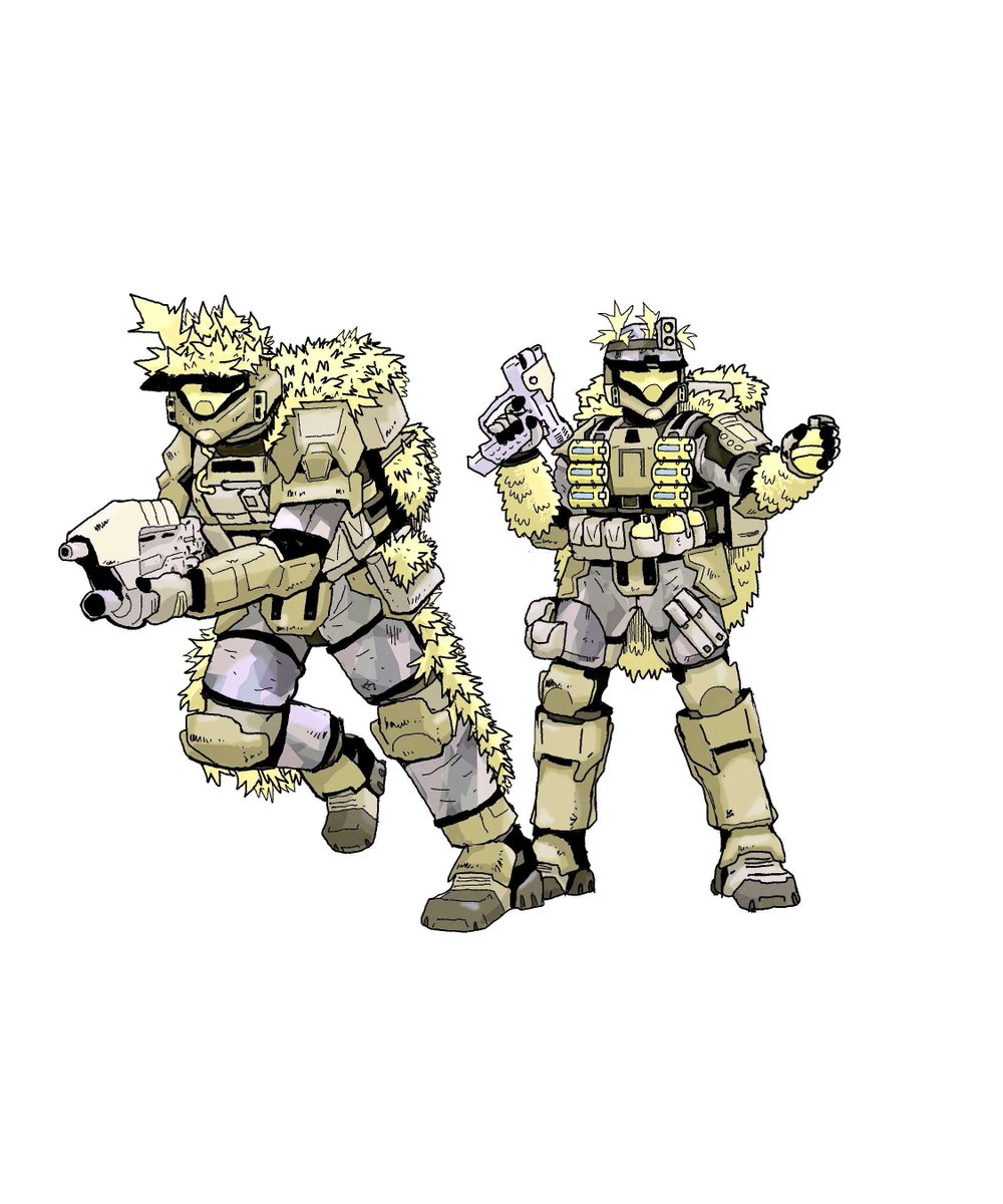 TheCountofS's tweet photo. ODST Sketches from earlier this year. 
#HaloUltimate https://t.co/uerN7YiKy6