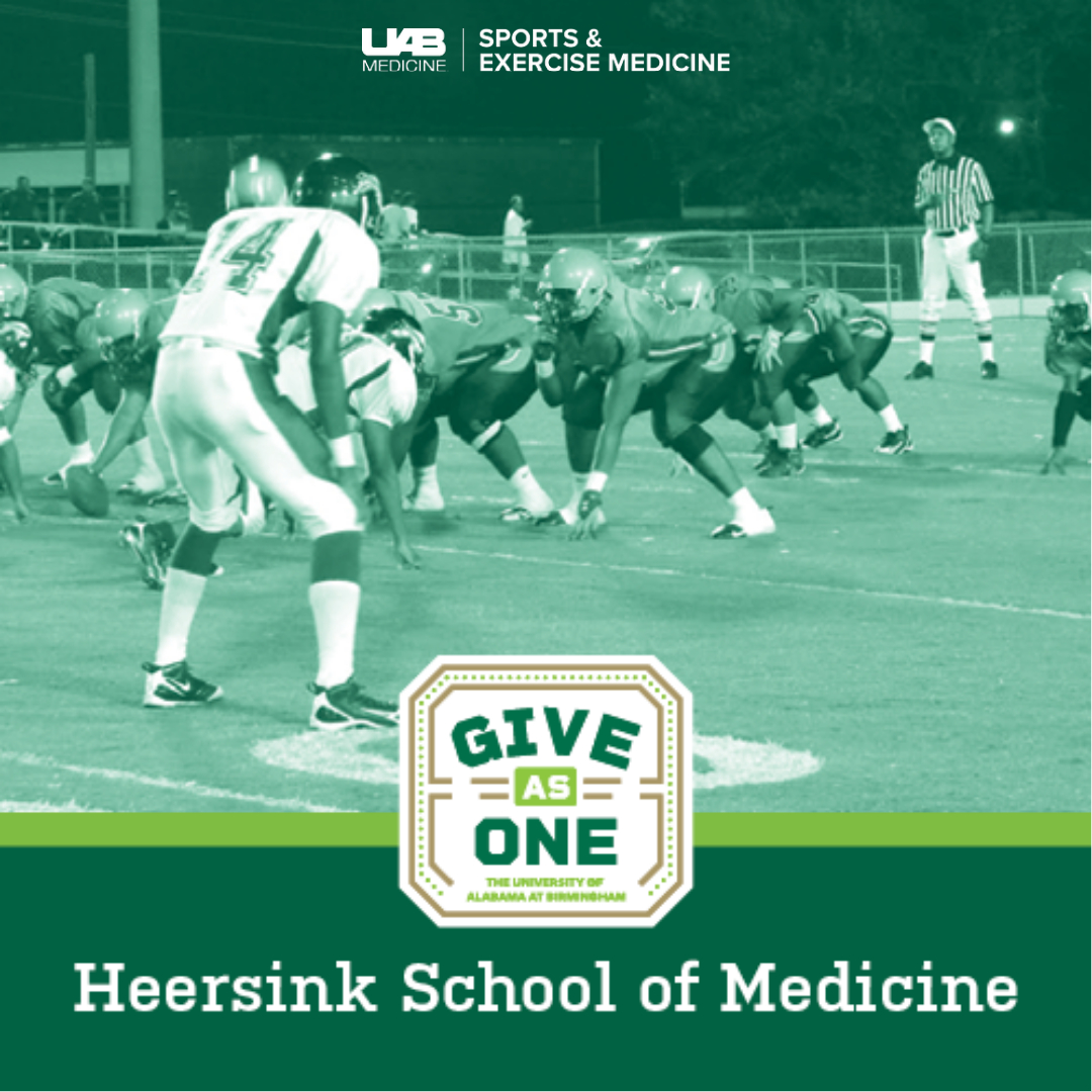 TODAY is #UABGivingDay!!! 😄 Join the @UABHeersink in supporting our own athletic training partnership with @BhamCitySchools. Learn more and give at the link below. Share to show your support!

go.uab.edu/uabgiveasonehs… 

#GiveAsOne #UABSportsMedicine