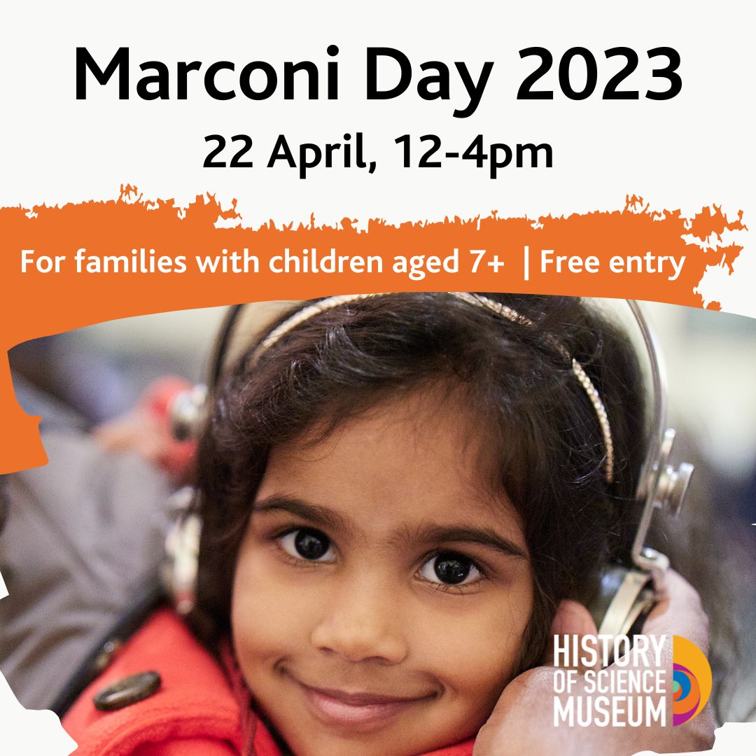 HSMOxford's tweet photo. On #MarconiDay2023 experience the awe &amp; wonder of early radio with live science shows &amp; hands-on demos.

Activities for all the family incl Mission: Morse Code.

Sat 22 Apr | 12-4pm | Free entry | Families with kids 7+

#kidsinmuseums #ExperienceOx #oxinaboxnew #whatsoninoxford https://t.co/FW5vgJqOsM