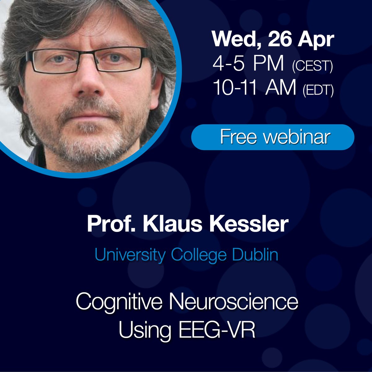 ANTNeuro's tweet photo. Join our webinar with Prof. Klaus Kessler from @ucddublin on 26 April &amp; learn about cognitive #neuroscience using #EEG and #VR.

Click on the link to read more &amp; register free of charge ➡️ https://t.co/DM1zFiqQoq

#cognition https://t.co/4y0zknWLDT