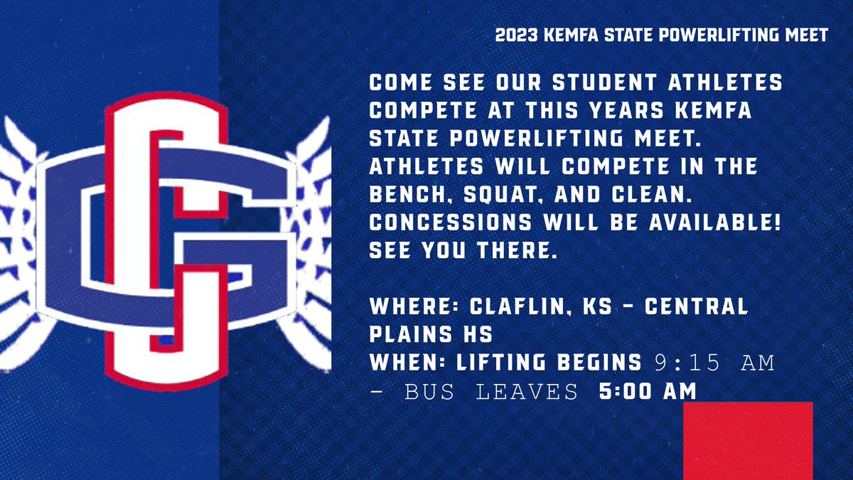 CantonGalvaAth's tweet photo. 2023 KEMFA State Powerlifting Meet Info https://t.co/qdcJXQXb3J