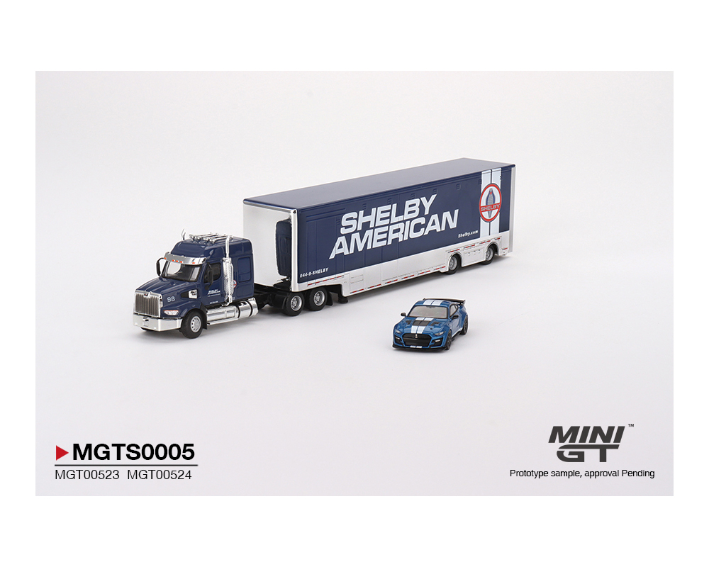 themodelstore's tweet photo. NEW - Mini GT Mijo Exclusive Release - 1/64 Shelby Transporter Set - PRE ORDER TODAY! - https://t.co/ayJZzpU5tA https://t.co/AVd4ThRdoV