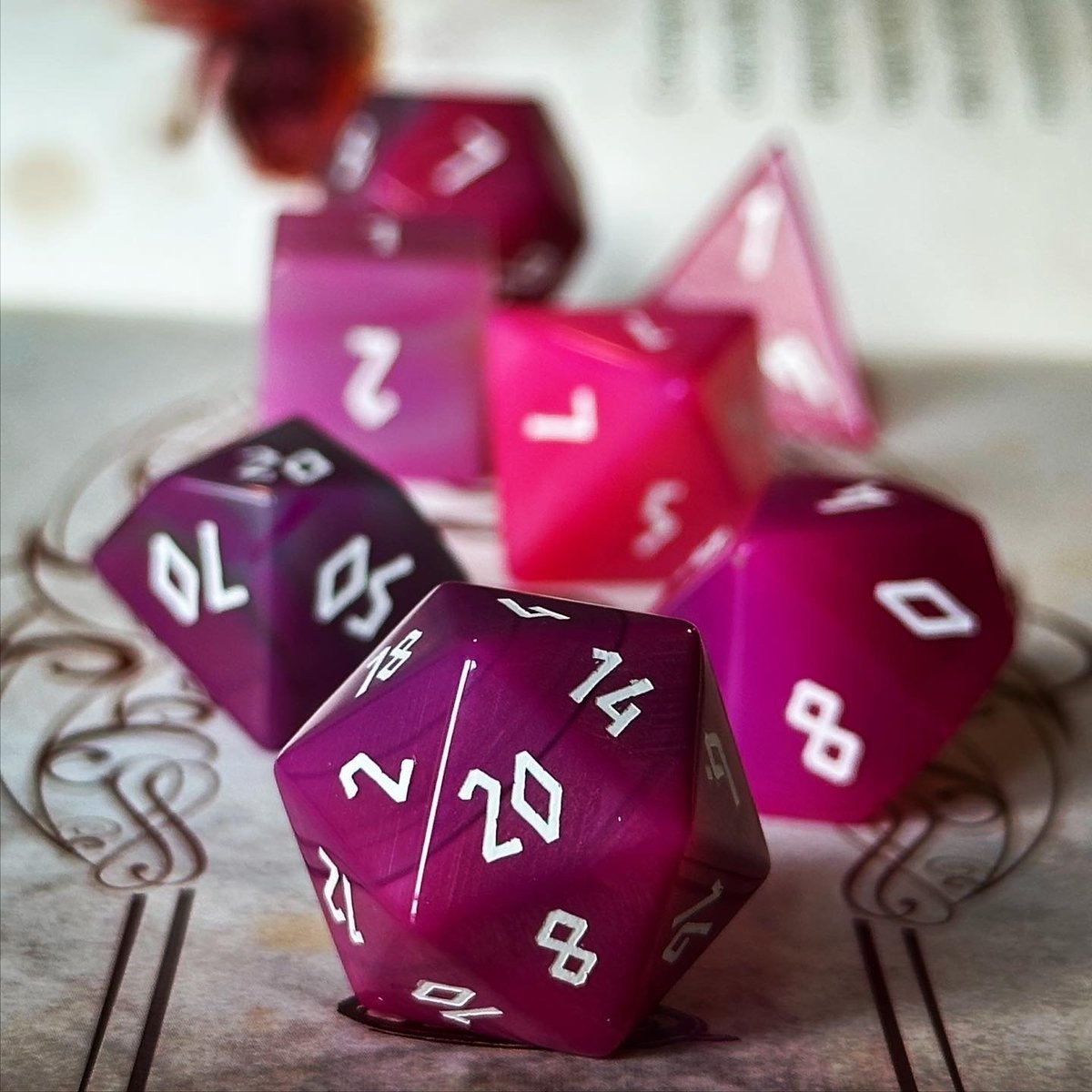 norsefoundry's tweet photo. The depth of this Pink Striped Agate can be as intoxicating as the game itself, make sure not to loose yourself in the adventure! https://t.co/Ho1j8LDOnR