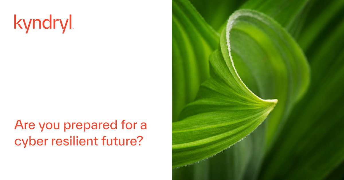 If 100% protection is an impossible goal, what must be your cybersecurity strategy? Are you prepared for a cyber-resilient future? Learn about the key strategies you can use to improve your #cyberresilience posture. kyndryl.com/content/dam/ky…

#RSA2023 #Cybersecurity #Kyndryl