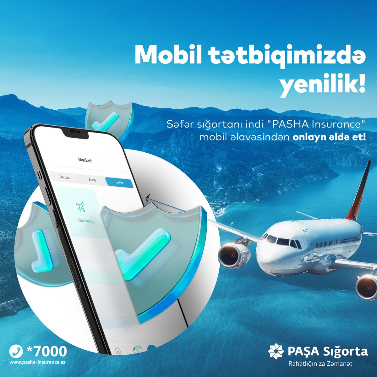 PASHA_Insurance's tweet photo. 📲 Səyahət sığortasını mobil tətbiqdən əldə etmək indi daha asandır!✈️
🪄Elə indi "PASHA Insurance" mobil tətbiqini sən də yüklə, səfər sığortanı vaxt itirmədən bir neçə kliklə əldə et!✅
#pashainsurance #pashainsuranceapp
#PAŞASığorta https://t.co/DA3oRNBKQw