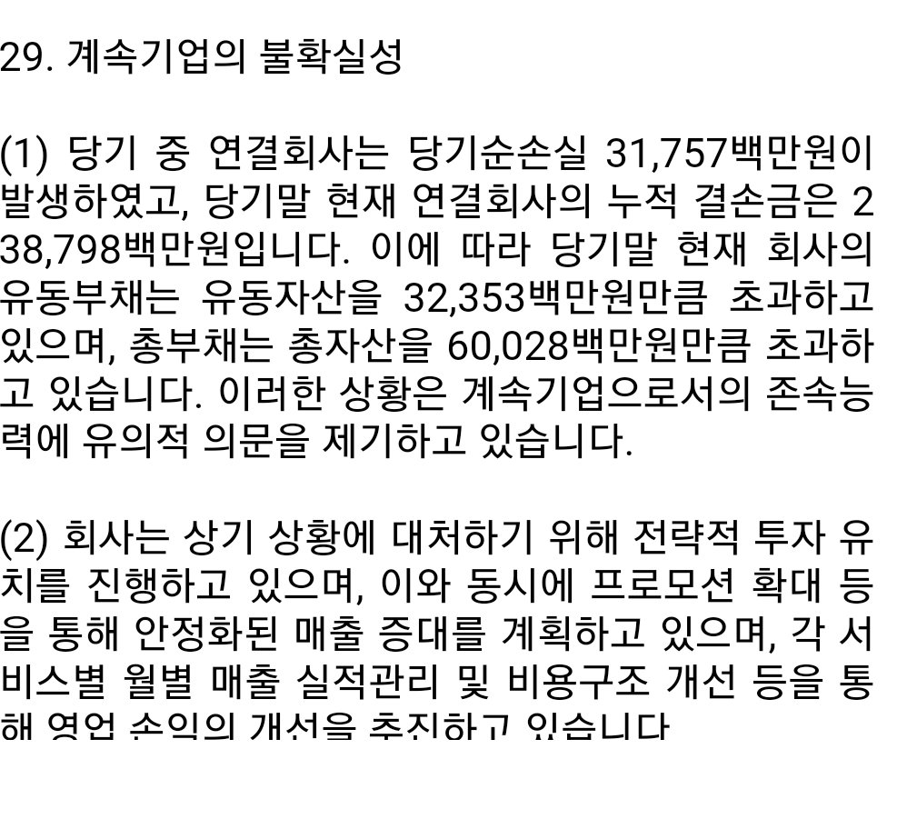 caswc's tweet photo. 왓챠 심각한 적자규모.

회계법인의 감사에는 기업으로서의 존속능력에 의문이 들 정도라고.

https://t.co/BRjkJDJBDg https://t.co/rUEwCnMgxP