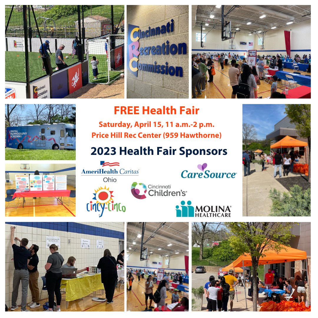 talberthouse's tweet photo. Talbert House will be at the FREE Health Fair at Price Hill Rec Center. If you are in need of health services or need health resources come check out the FREE Health Fair at Price Hill Rec Center. #TalbertHouse #HealthFair https://t.co/zIi0Zupiw4