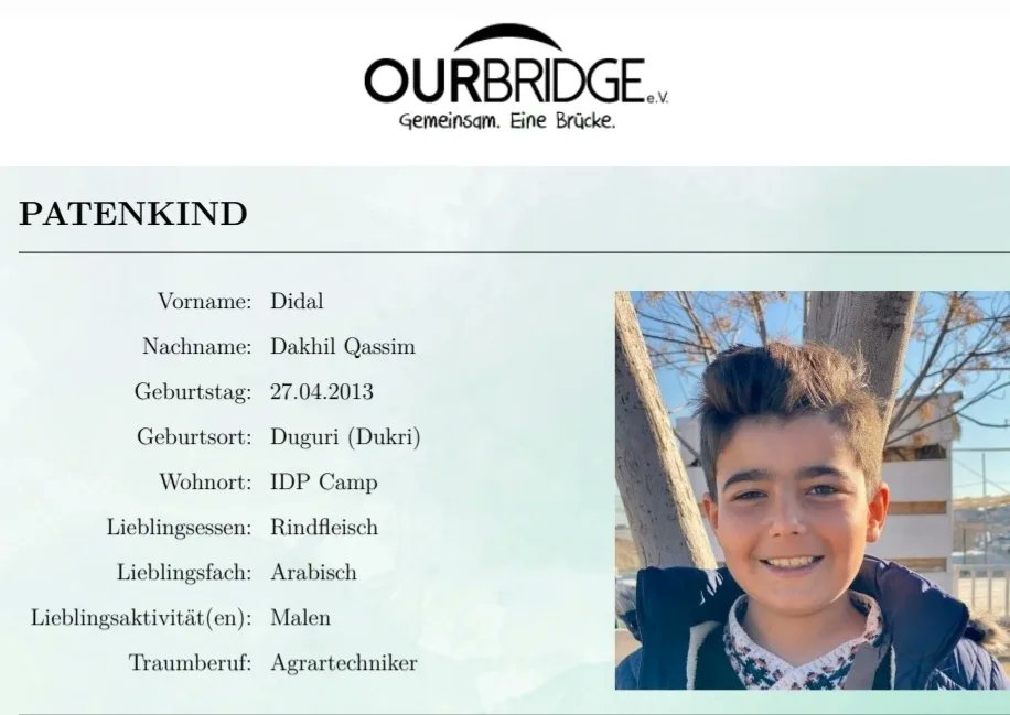ourbridge_eV's tweet photo. Falls du schon immer einmal Patin/Pate werden wolltest - hier ist dein Zeichen! 🙂 

Derzeit gibt es über 30 Kinder bei Our Bridge, die keine Patenschaft haben.
Eine Patenschaft stellt sicher, dass alle Grundbedürfnisse des Alltags sowie speziell saisonbedingte Hilfsmittel [...] https://t.co/H9KuIliR9g
