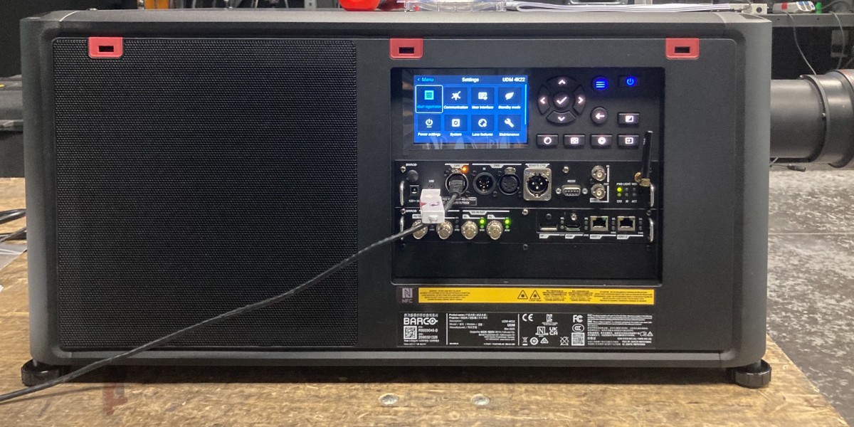 PRGlive's tweet photo. Thrilled to announce our latest investment -- the new @Barco UDM-4K22 DLP Projector. As the lightest 22K laser #projector available, it's effortless to transport &amp; set up for any event. Enjoy high-quality projection w/o compromising on brightness! #PRGGear #PRG #Barco https://t.co/IiMqdBjaPz