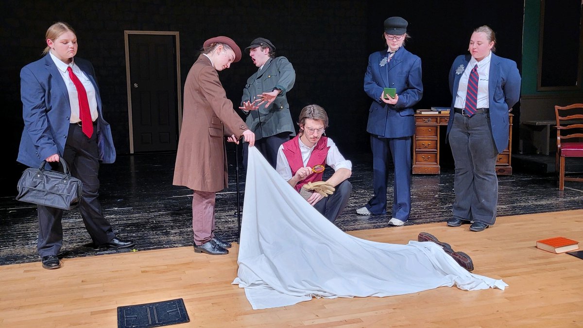 SEPSchools's tweet photo. A merry, madcap mixture of mystery, murder &amp; mayhem,  our HS Spring Play, Sherlock Holmes &amp; the West End Horror, is sure to entertain!  Tix still available @ the door or here: https://t.co/H29J4UeBzE. 
Performances:
Friday &amp; Saturday, April 14 &amp; 15 @ 7pm 
Sunday, April 16 @ 2pm. https://t.co/gbPzmmjq6G