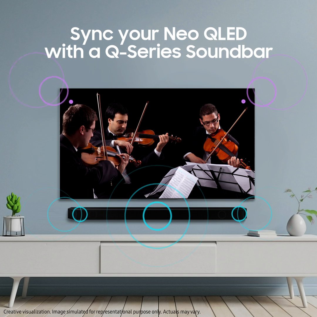 Samsung India on Twitter "The Qseries Soundbar in sync with a