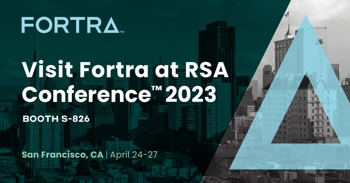fortraofficial's tweet photo. It’s officially @RSAConference month, and we can’t wait to connect with you! Learn more at https://t.co/mZSu2JVF9w. https://t.co/tUQU916yfU