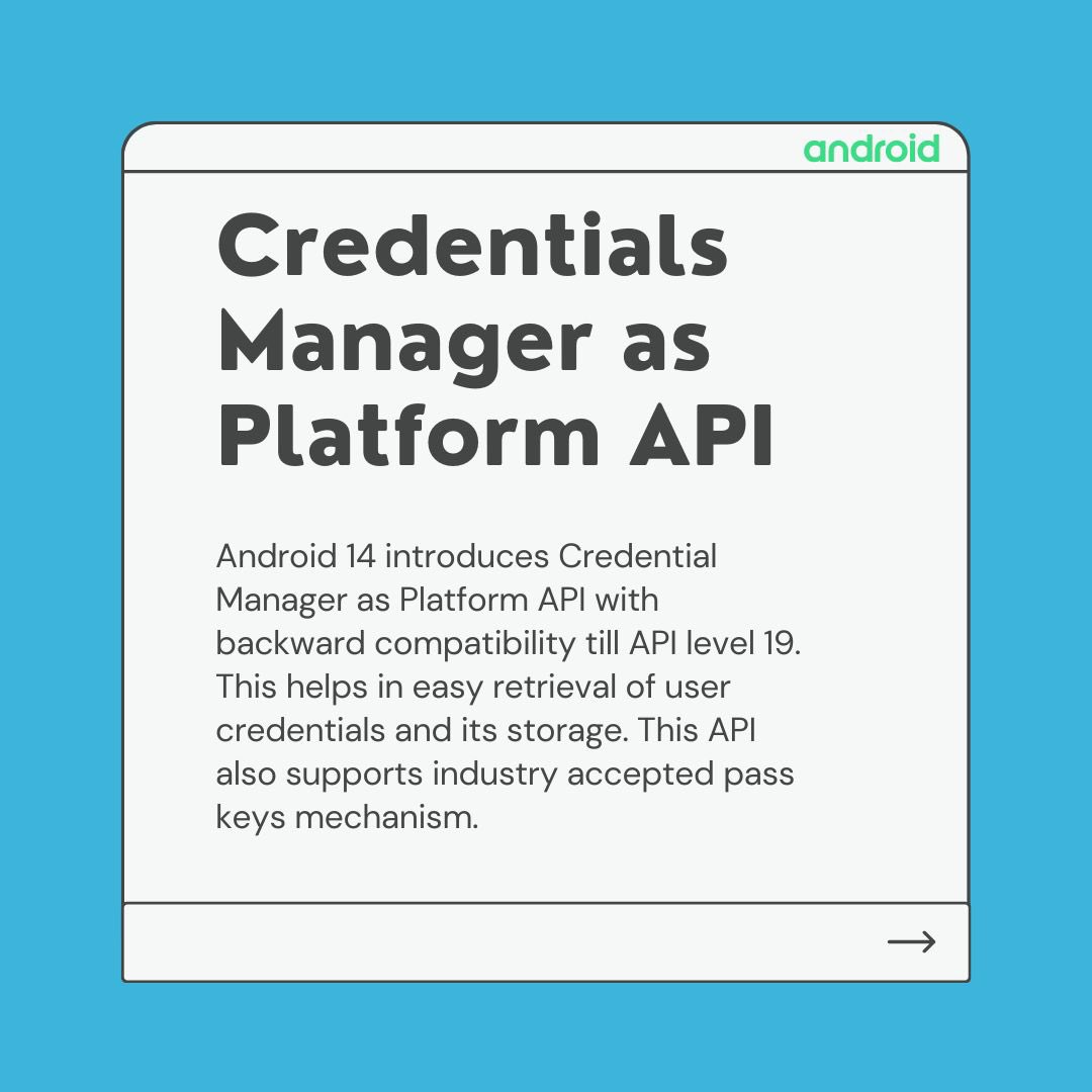 novumlogic's tweet photo. Check out what's new in Android 14 Dev Preview 2. 🎯 Interestingly the changes in this preview were done keeping in mind the feedback from its initial users. Our team has summarised it for you so that you don't have to go through the hassle of reading all the docs. 👩‍💻

#Android14 https://t.co/EquR0n9xiW