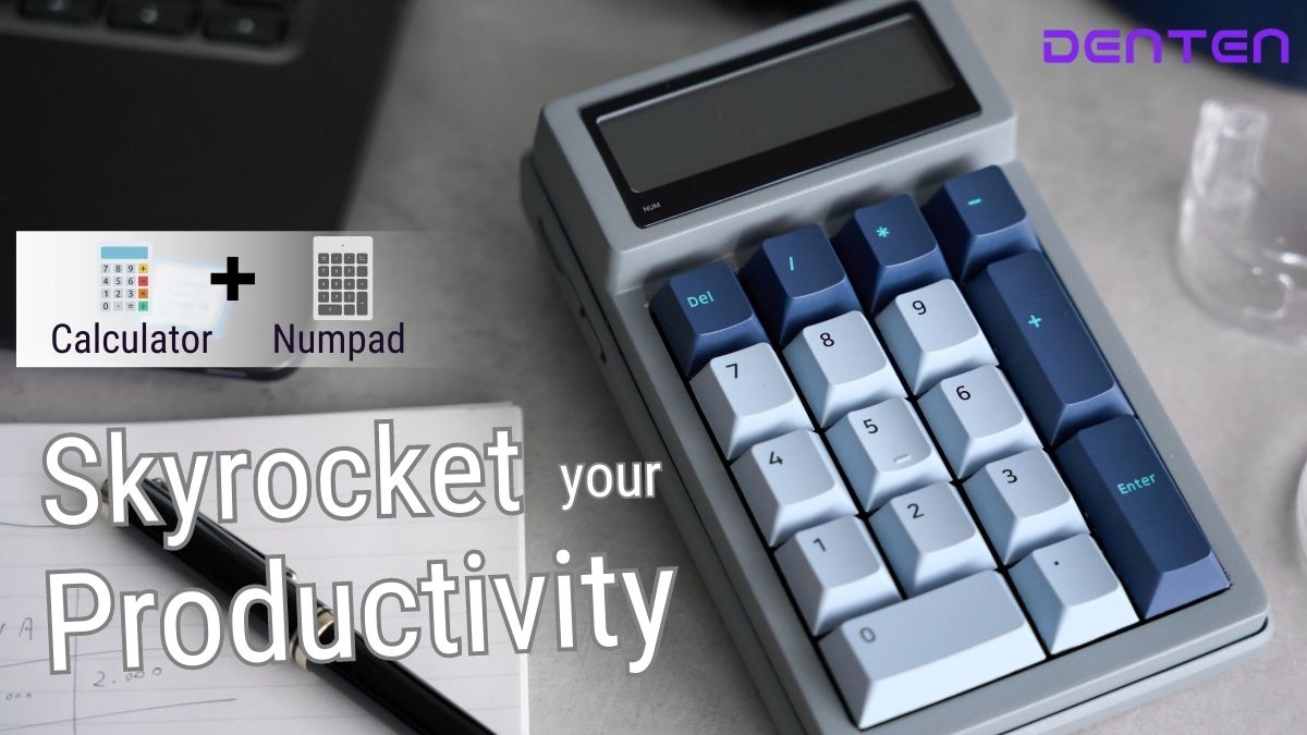 denten_rb13's tweet photo. Introducing DENTEN - the ultimate 2-in-1 Calculator & Numpad designed to boost your productivity! 🔥 Say goodbye to switching between devices and hello to efficiency. Stay tuned for our upcoming Kickstarter launch: https://t.co/ZWpUry3phF 🚀 #DENTEN #Kickstarte https://t.co/5AxJVCMERB