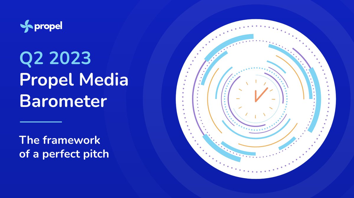 PropelPRM's tweet photo. Hey PR peeps,

It’s Barometer time!🎈

As we move through Q2 2023, it's time to take a step back and assess the state of media relations today.

Get your copy of our #PR pitching data report from studying 500K pitches sent this year so far 🔥😎

https://t.co/9maWYEToZ0

#PRdata https://t.co/XWytn7OfEv